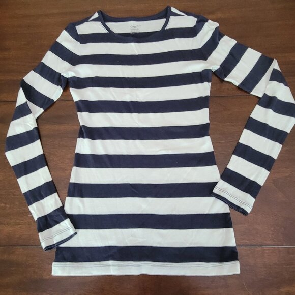 GAP Long Sleeve Tee Striped Super Soft Women's Size XS - Picture 1 of 5